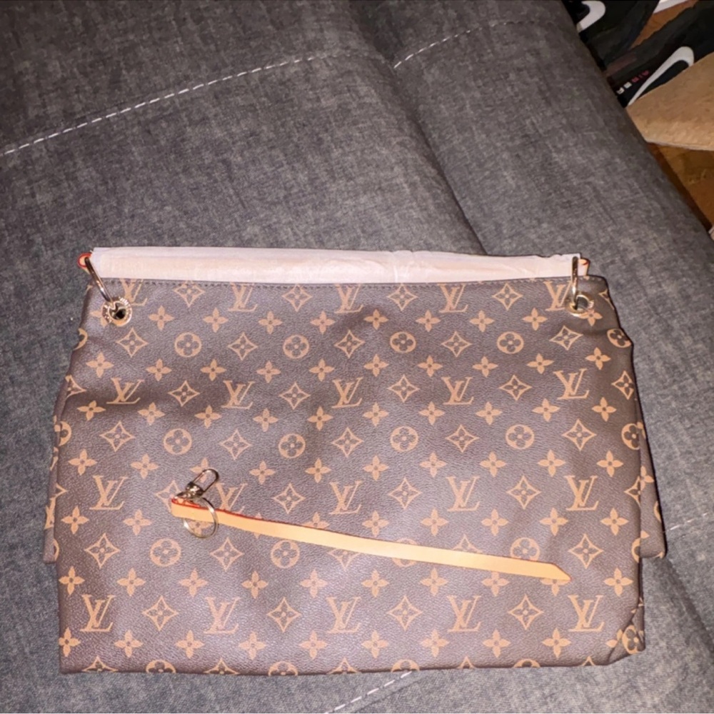 Louis Vuitton Tan Monogram Clutch